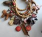 Vintage 1980's Tribal Fetish Charm Necklace 