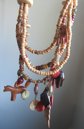 Vintage 1980's Tribal Fetish Charm Necklace 
