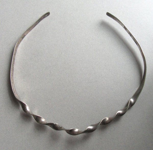 1970's Twisted Choker Necklace Collar Vintage Jewelry