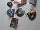 Vintage Enameled Pin Lot Boeing NASA Skiing and More