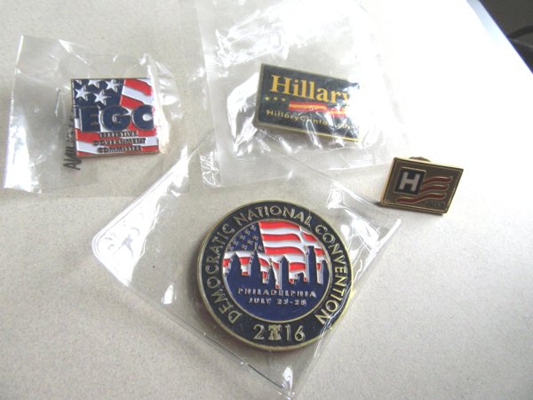 Democratic National Convention 2016 Commemorative and Hillary Pin