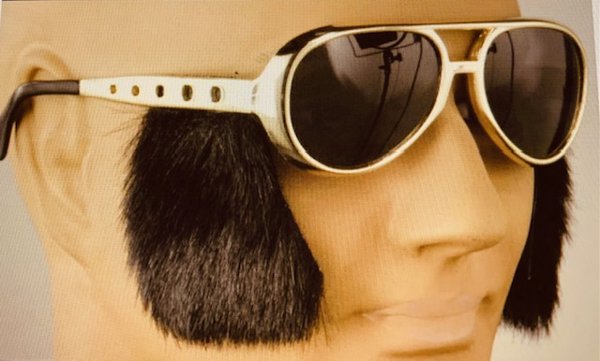 Elvis Novelty Sunglasses With Attached Sideburns Never Used