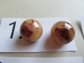 Vintage Chunky Bakelite Pierced Ball Earrings Never Worn