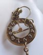 Unusal Antique Clock and Mouse Pin Brooch