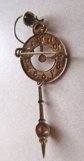 Unusal Antique Clock and Mouse Pin Brooch