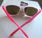 Vintage 1980's Opti Ray Iridescent Pink Ladies Sunglasses W/Tag