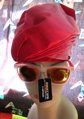 Vintage 1980's Opti Ray Iridescent Pink Ladies Sunglasses W/Tag