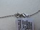 Sterling And 10k Genuine Diamond Key Pendant on Chain Never Worn W/Tag Fine Jewelry