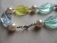 1980's Pastel Lucite Necklace Vintage Jewelry