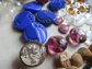 Vintage Glass Buttons Lot Some Tinies 