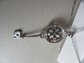 Sterling Silver Skeleton Key Pendant Diamond Accent 18" Chain Never Worn Fine Jewelry