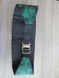 Vintage Metallic Green and Black Paisley Tuxedo Cummerbund