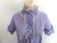 Vintage 1950's Purple Checkered Blouse Never Worn