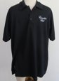Vintage Canadian Club Men's Black Polo Shirt Medium