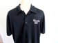 Vintage Canadian Club Men's Black Polo Shirt Medium