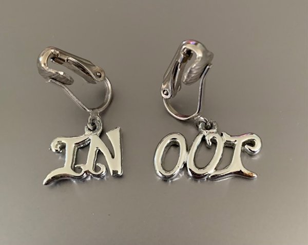 Vintage In And Out Clip Earrings 