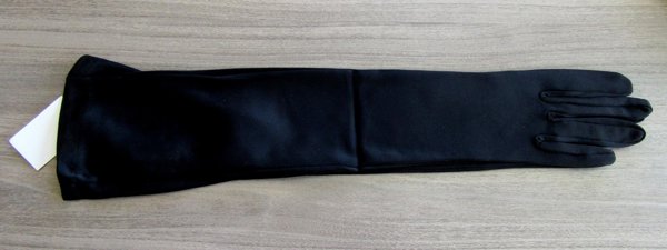 Vintage 1990's Ladies Long Black Evening Gloves Unwron