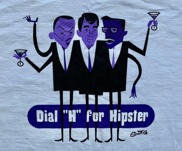 Vintage RARE Original Shag Rat Pack T-Shirt Josh Agle Collectibles