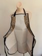 1990's Oilcloth Waterproof Leopard Bib Apron Gloveables Brand Never Used