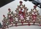 Pink and White Rhinestone Tiara Costume Princess 