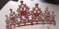 Pink and White Rhinestone Tiara Costume Princess 