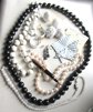Vintage Black and White Jewelry Lot Some Unworn Laguna Necklace
