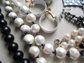 Vintage Black and White Jewelry Lot Some Unworn Laguna Necklace