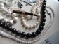 Vintage Black and White Jewelry Lot Some Unworn Laguna Necklace