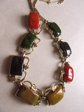 Vintage Bakelite Multi Color Choker Necklace