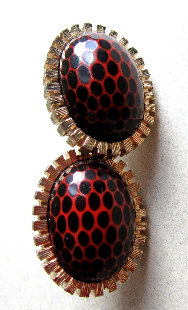 Vintage Hickok Unusual Lucite Cufflinks Tie Clip Set Men's Jewelry