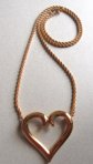 Vintage Monet 1980's Heart Necklace