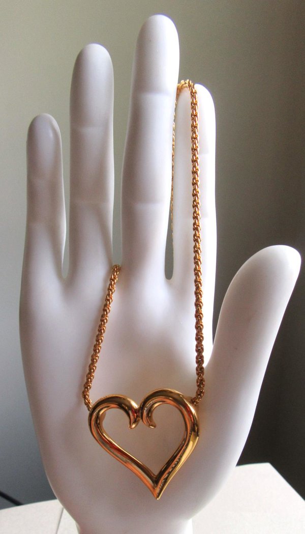 Vintage Monet 1980's Heart Necklace