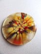 Trippy Art Glass Pin Brooch 