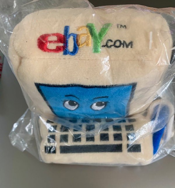 Vintage Ebay Meg A. Hertz Bean Bag Computer Promo Sealed 1999 Rare