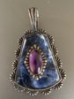 Carolyn Pollack Sterling Silver Sodalite Amethyst Pendant Fine Jewelry