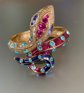Betsy Johnson Rhinestone Clamper Bracelet Retired Never Worn