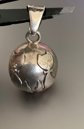 Vintage Sterling Silver Cats Harmony Ball Pendant Chimes Cat Lover