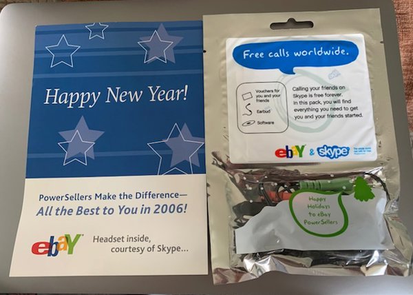 Ebay Power Seller Skype Head Set and Software Set 2006 Sealed eBayana