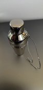Stainless Cocktail Shaker Christmas Ornament Crate and Barrel Never Used With Tag