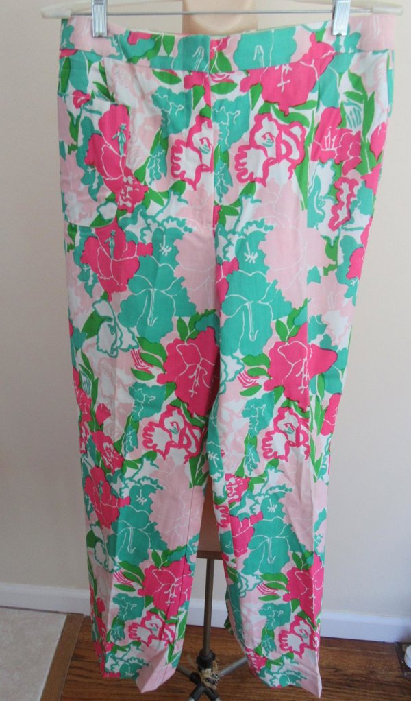 Vintage 1960's -70's Lilly Pulitzer The Lilly Floral Pants Summer Clothing