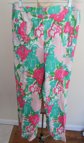 Vintage 1960's -70's Lilly Pulitzer The Lilly Floral Pants Summer Clothing