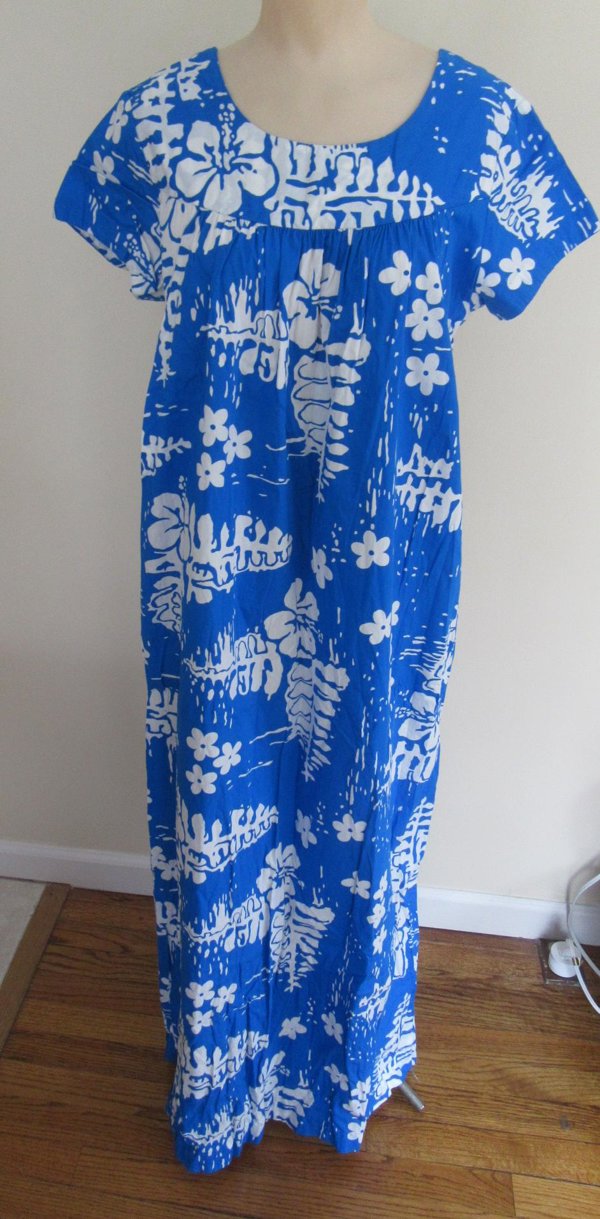 Vintage Ui-Maikai Hawaiian Long Dress Muu Muu