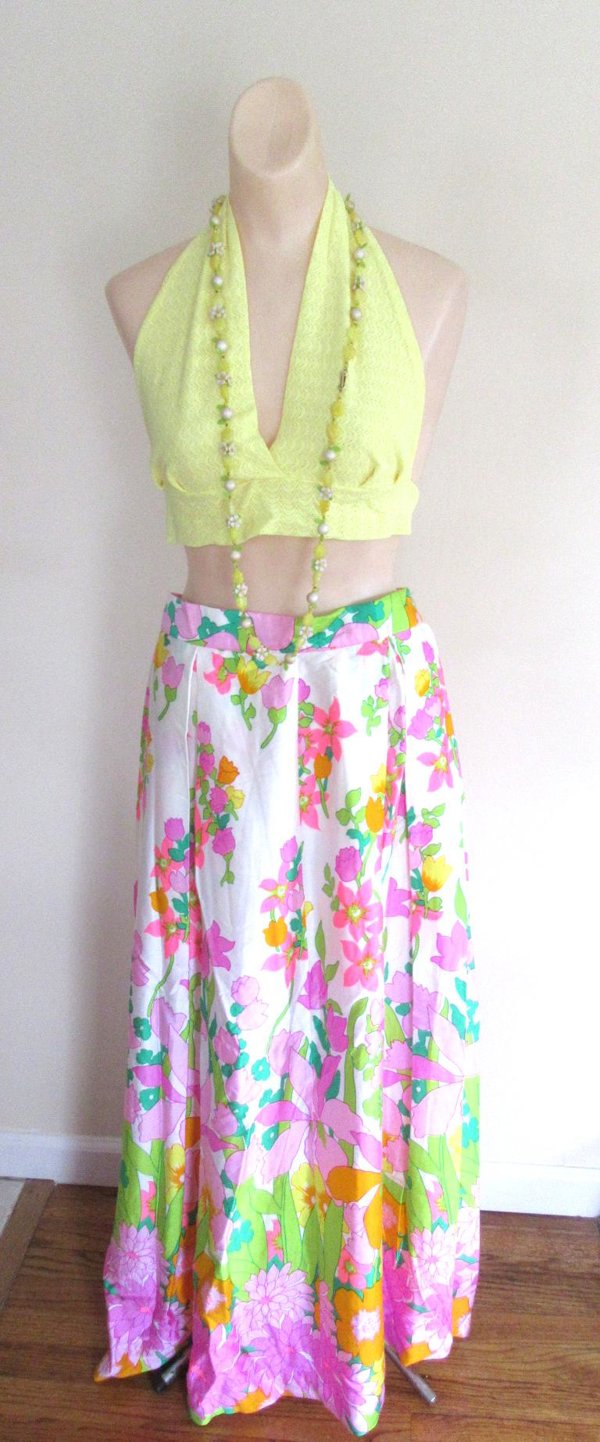 Vintage 1960's Kamehameha Hawaiian Skirt With Tag