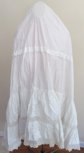 Antique Victorian White Cotton Lace all Slip Petticoat Romantic Wedding Boho