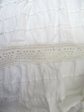 Antique Victorian White Cotton Lace all Slip Petticoat Romantic Wedding Boho