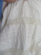 Antique Victorian White Cotton Lace all Slip Petticoat Romantic Wedding Boho