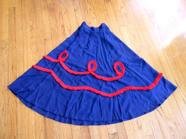 Original 1950's Vintage Circle Skirt Never Worn With Tag! Rockabilly