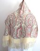 1940's Men's Paisley Rayon Scarf Muffler 