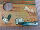 Vintage "Pop Piggy" Tin Litho Taget Game Toy
