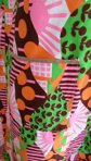 Vintage 1960's Wild Colors Mod House Sleeveless Dress 